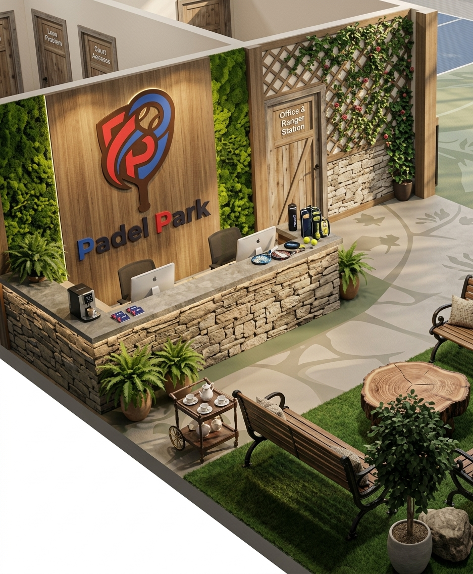 Padel Park Master 3D Layout