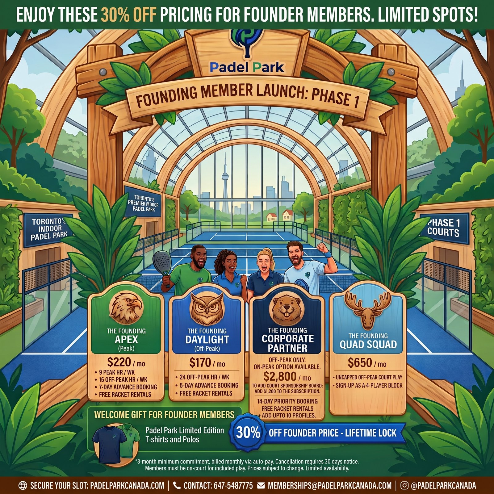 Padel Park Founding Member Launch